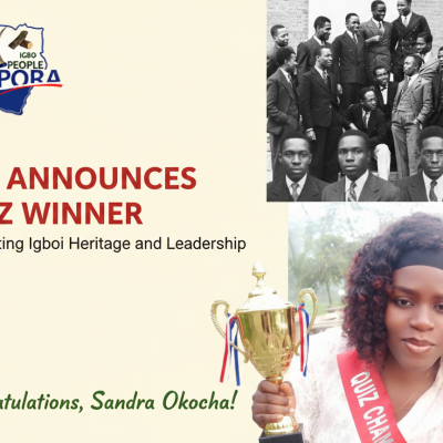 IPID Announces Sandra Okocha as Winner of its Quiz Competition, Celebrates Igbo Heritage and Leadership
